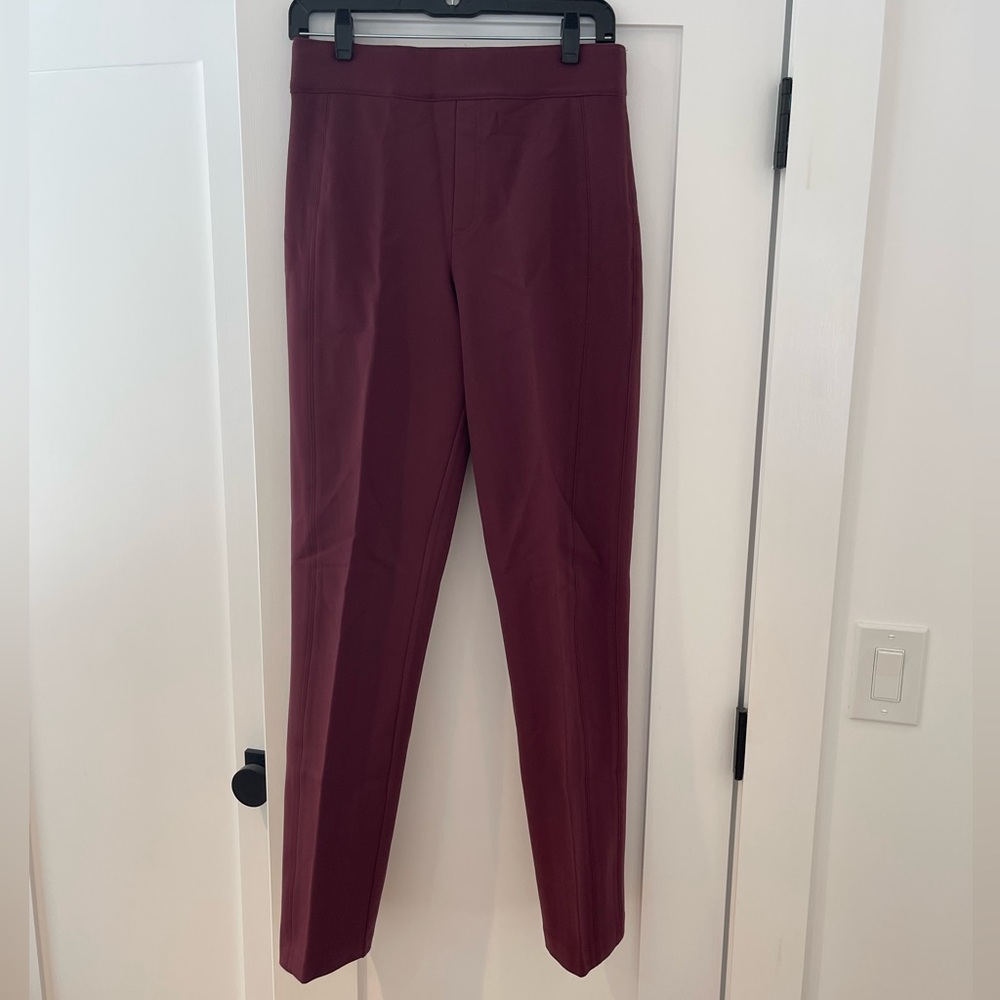 NWOT SPANX Women's The Perfect Pant, Slim Straight Medium TALL Chianti